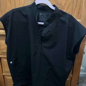 Figs Black Technical Collection Top